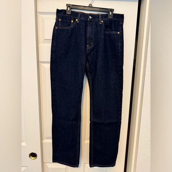 Levi’s 505 Dark Wash 33 X 32 - Picture 1 of 5